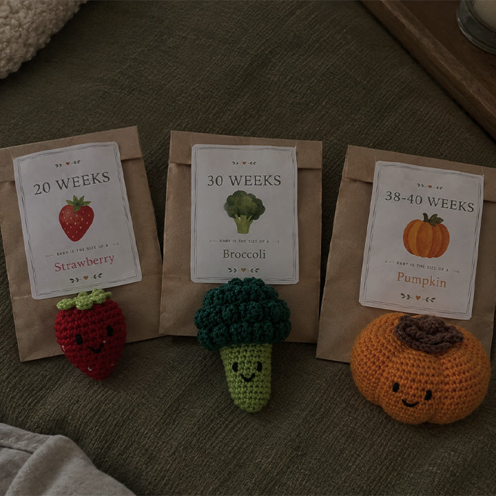 Pea to Pumpkin milestone keepsakes with seed packets